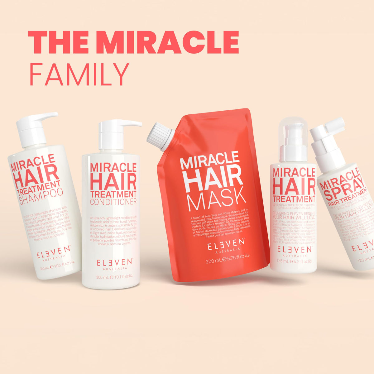 ELEVEN AUSTRALIA bottle styled on bathroom shelf suggesting daily use benefit