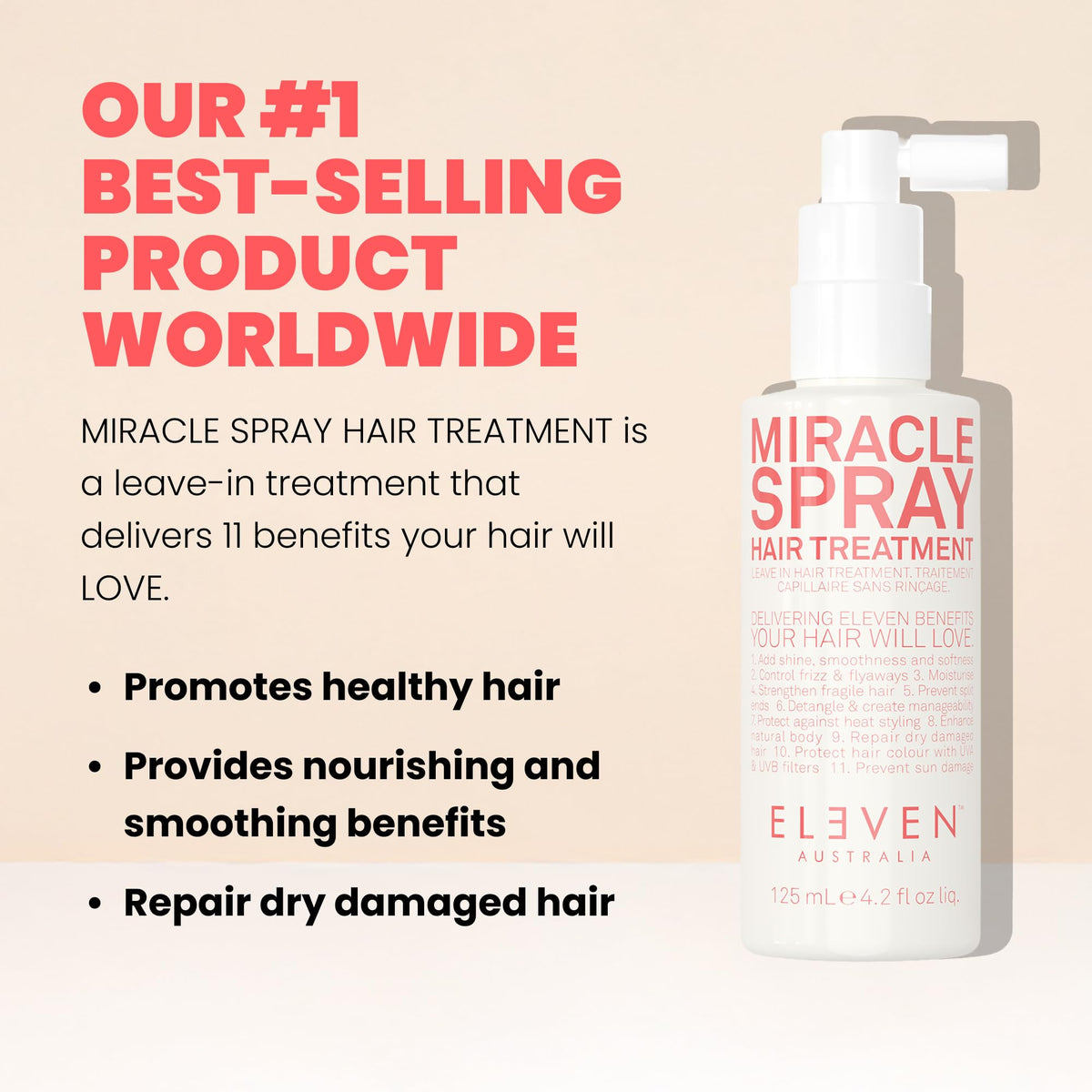 ELEVEN AUSTRALIA back label with ingredients and usage details