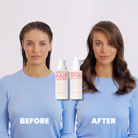 ELEVEN AUSTRALIA fine spray dispersing onto hair for smoothness