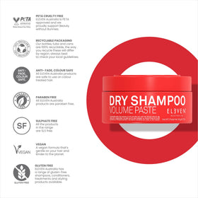 ELEVEN AUSTRALIA paste beside comb and scissors suggesting styling versatility