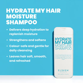ELEVEN AUSTRALIA pump and label detail highlighting ingredients and benefits