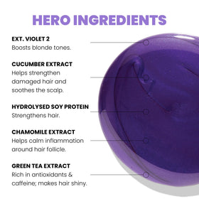 ELEVEN AUSTRALIA shampoo lather with blue-violet tint demonstrating toning action