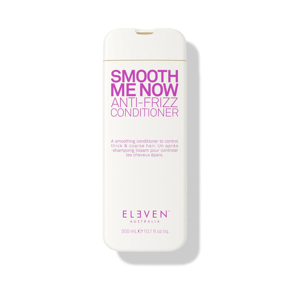 ELEVEN AUSTRALIA Smooth Me Now front packaging showing bottle and label benefit