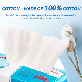 Elevon close-up of cotton texture highlighting softness and lint-free finish