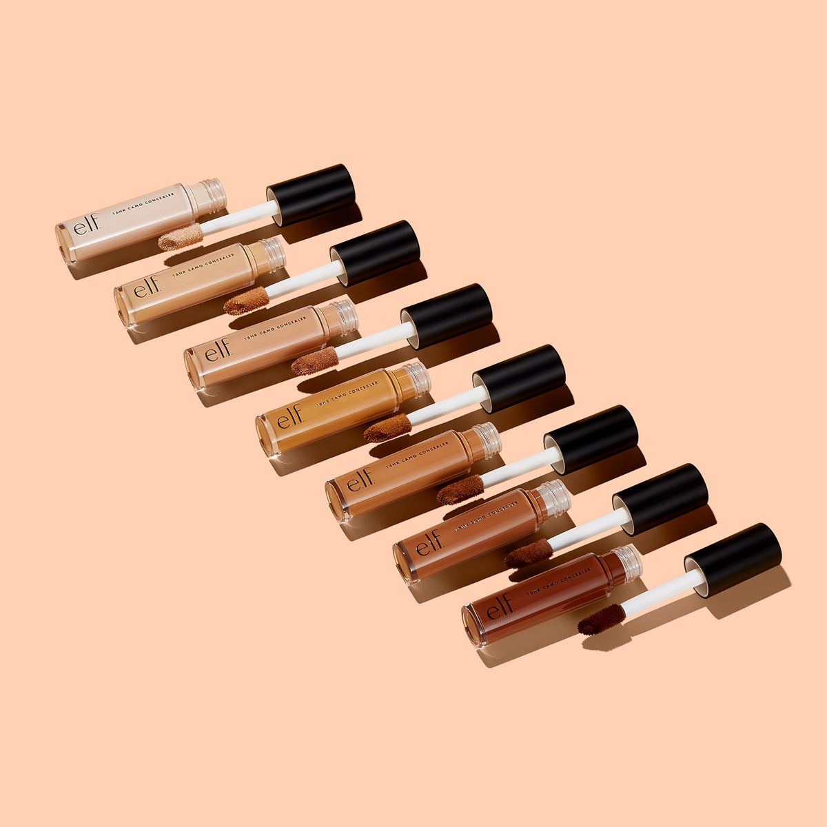 e.l.f. product flatlay with makeup tools showing versatile use for everyday looks