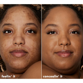 e.l.f. concealer swatch texture demonstrating matte finish and full-coverage pigmentation