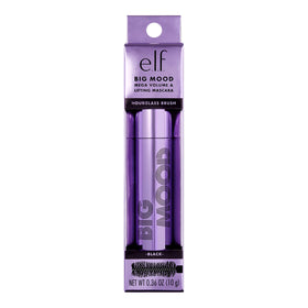 e.l.f. mascara size comparison with common objects showing 0.30 fl oz compact travel-friendly