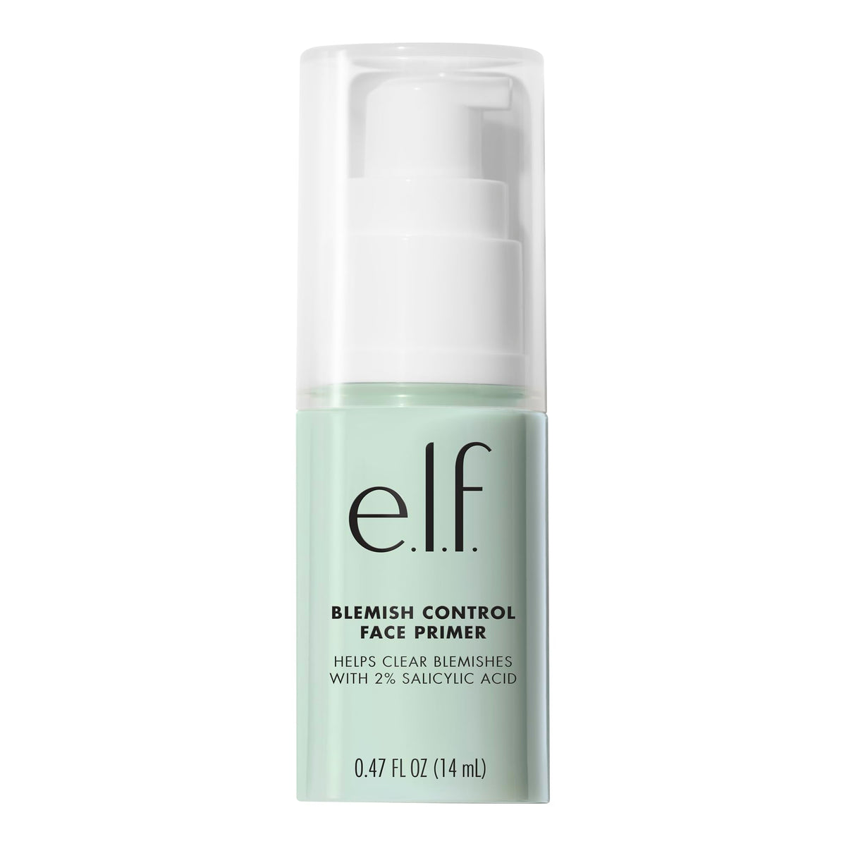 e.l.f. front packaging showing compact primer and branding for a clear base