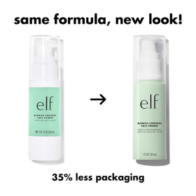 e.l.f. primer pump dispensing a pea-sized amount for precise application