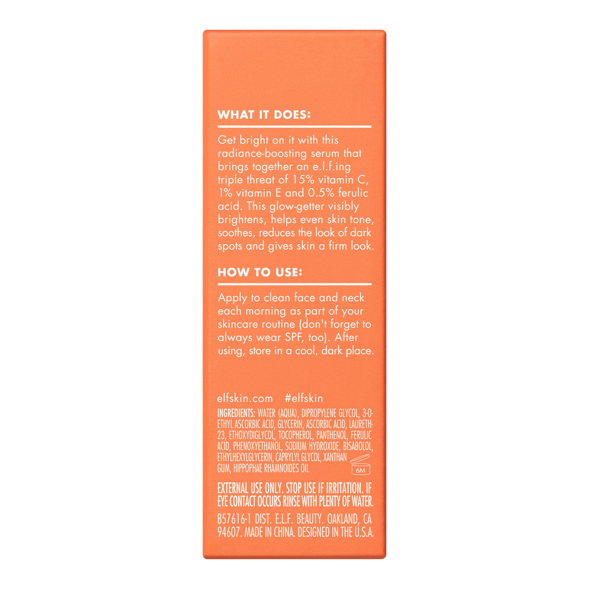 e.l.f. Bright Icon before and after flatlay illustrating brighter, even-looking skin
