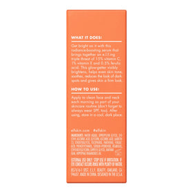 e.l.f. Bright Icon before and after flatlay illustrating brighter, even-looking skin