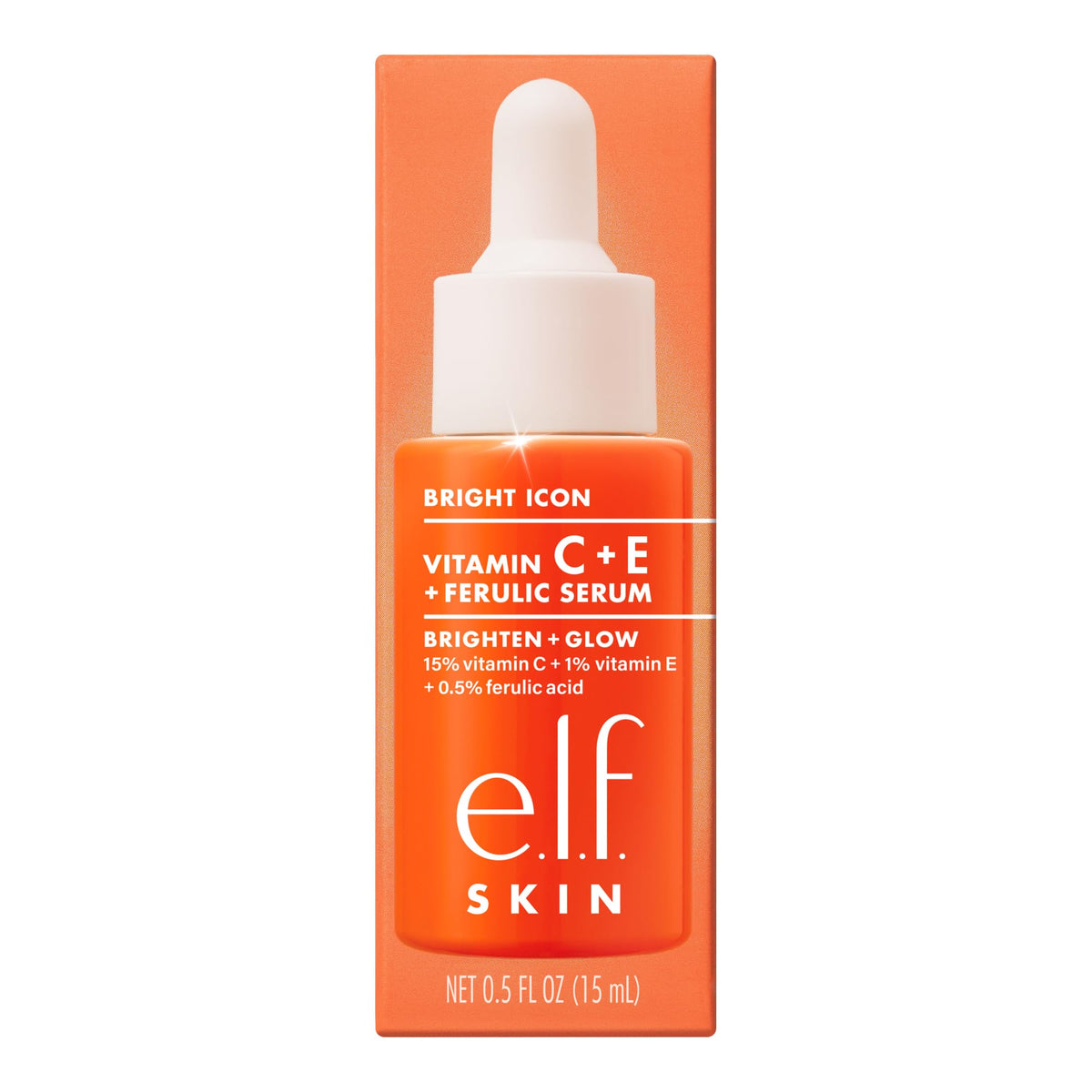 e.l.f. Bright Icon mini in travel bag emphasizing portability and on-the-go glow