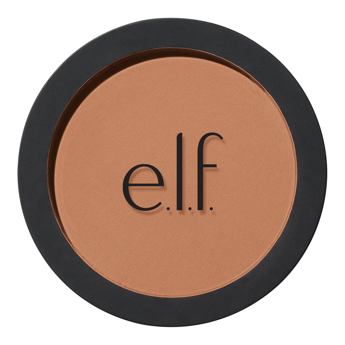 e.l.f. bronzer compact front view showing sleek packaging and shade