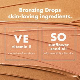 e.l.f. bronzing drops close-up shimmer in the liquid showing radiant finish