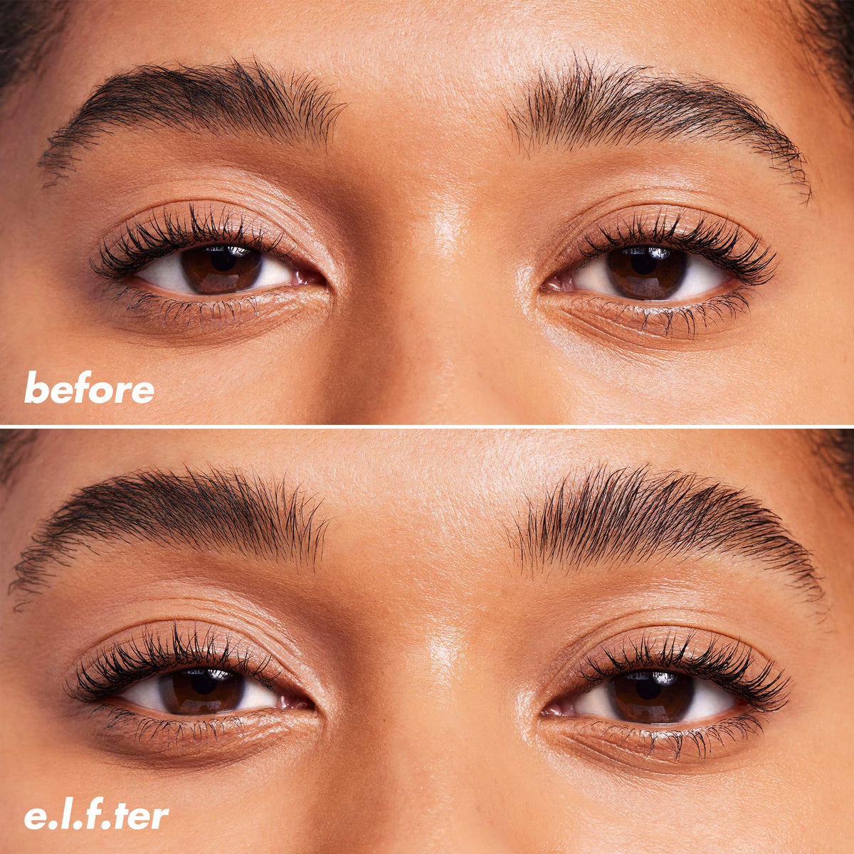 e.l.f. clear gel texture close-up showing lightweight, non-stiff formula
