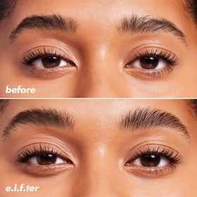 e.l.f. clear gel texture close-up showing lightweight, non-stiff formula
