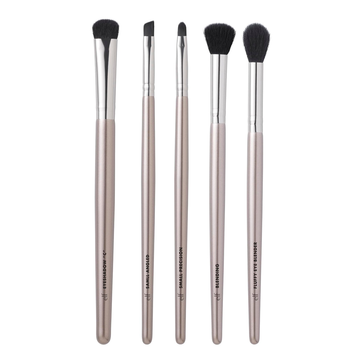 e.l.f. brushes in use blending smoky eye for seamless color transition