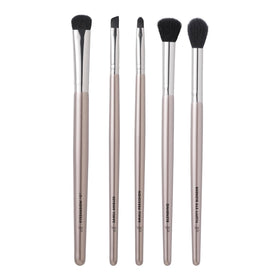 e.l.f. brushes in use blending smoky eye for seamless color transition