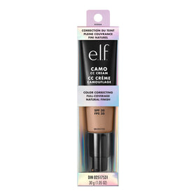 e.l.f. Camo CC Cream next to shade guide showing Medium 370 N match