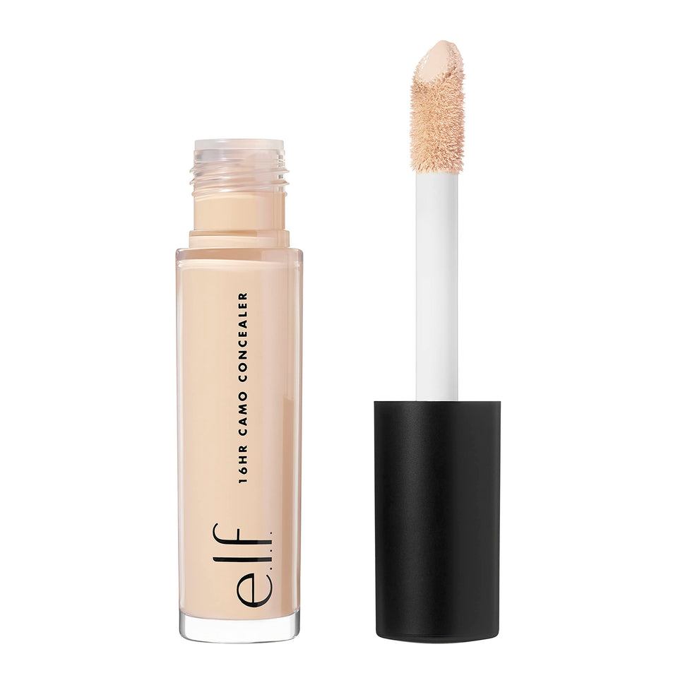 e.l.f. concealer front bottle showing product shade and benefit full coverage