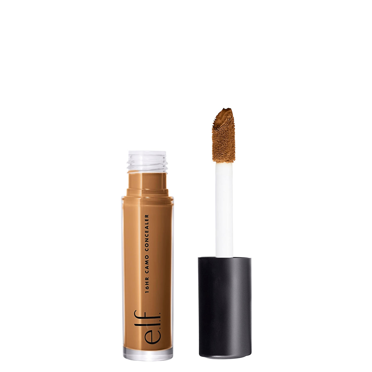 e.l.f. front bottle view showing Deep Chestnut shade and full coverage