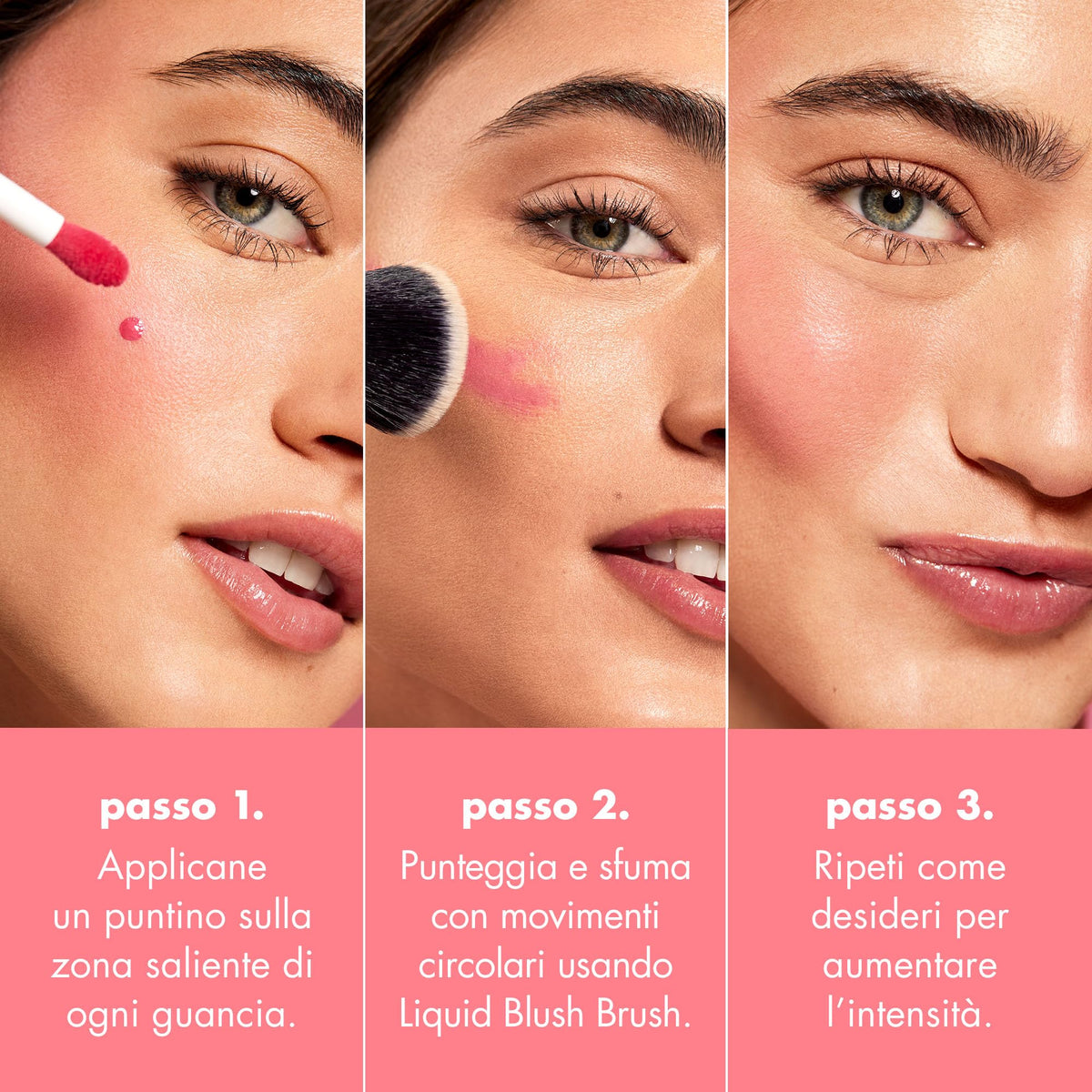 e.l.f. Camo Liquid Blush held in hand to show size and on-the-go convenience