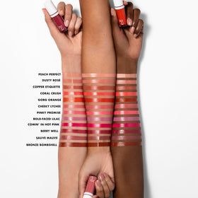 e.l.f. liquid blush texture swatch on skin showing smooth, dewy payoff