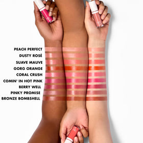 e.l.f. camo liquid blush texture swatch highlighting pigmented, blendable formula