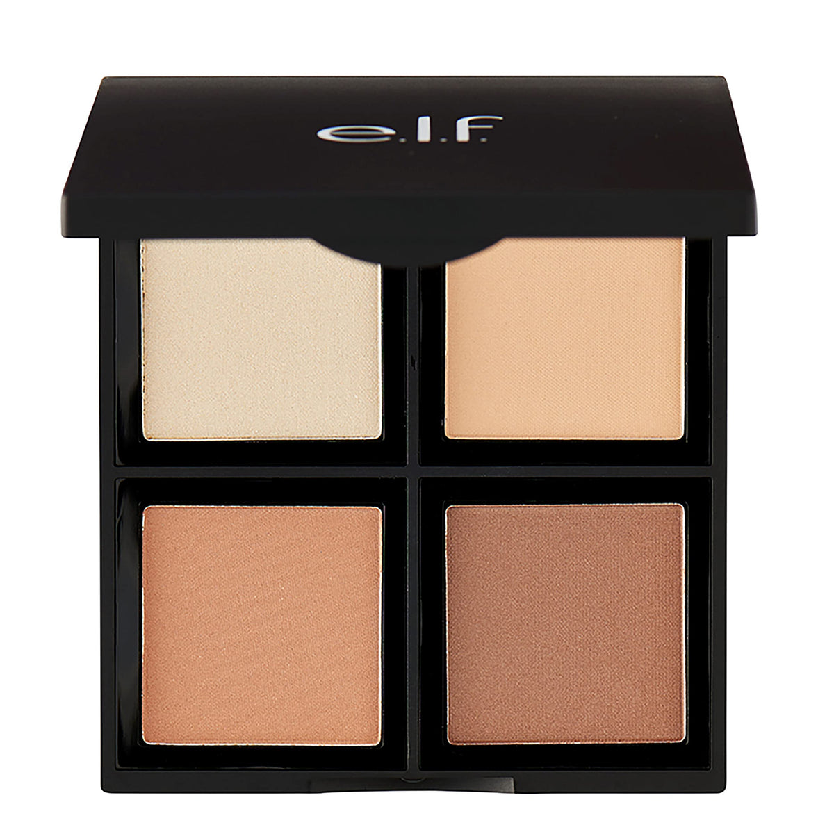 e.l.f. contour palette front compact showing four shades and slim travel-friendly design