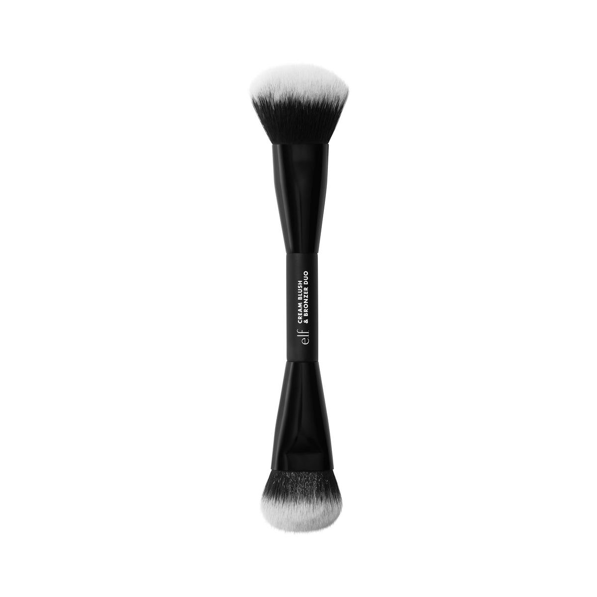 e.l.f. front view of dual-ended brush showing both heads for fast application