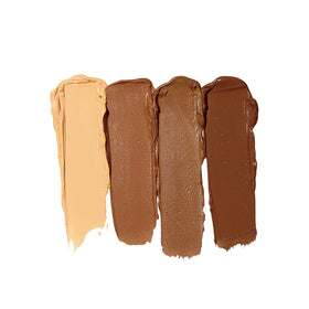 e.l.f. cream contour palette swatches and texture close-up highlighting blendable formula