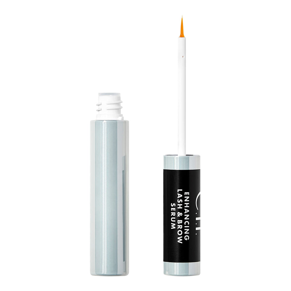 e.l.f. front packaging showing clear serum and compact tube benefit travel-ready
