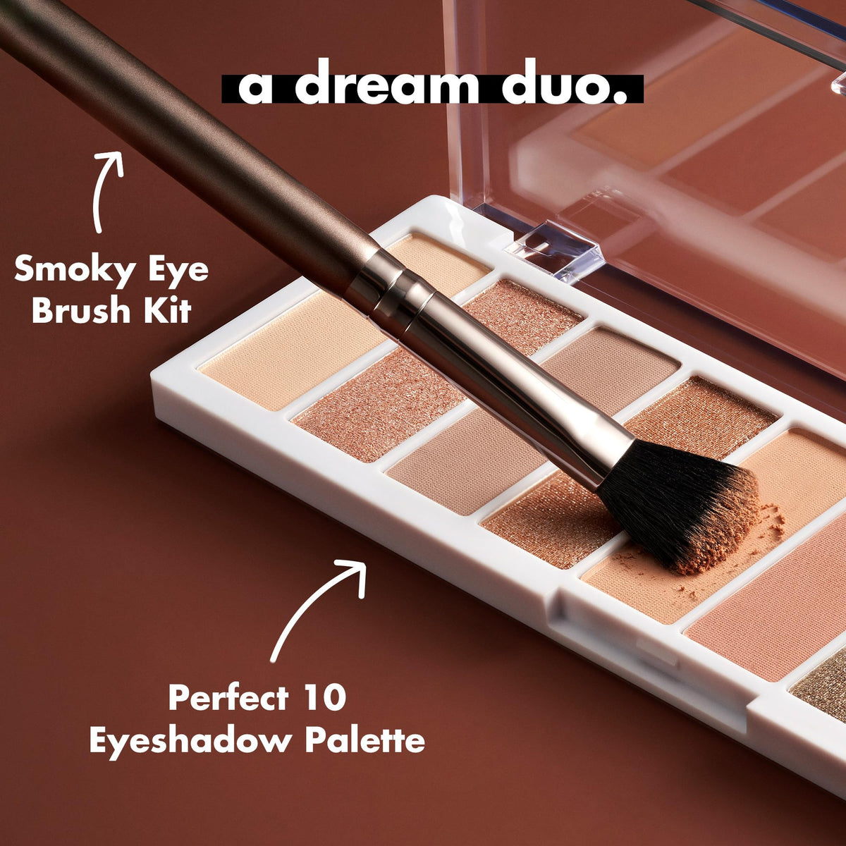 e.l.f. brush applying shimmer shade demonstrating easy application and payoff