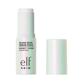 e.l.f. glass slick serum stick front packaging shows product and benefits