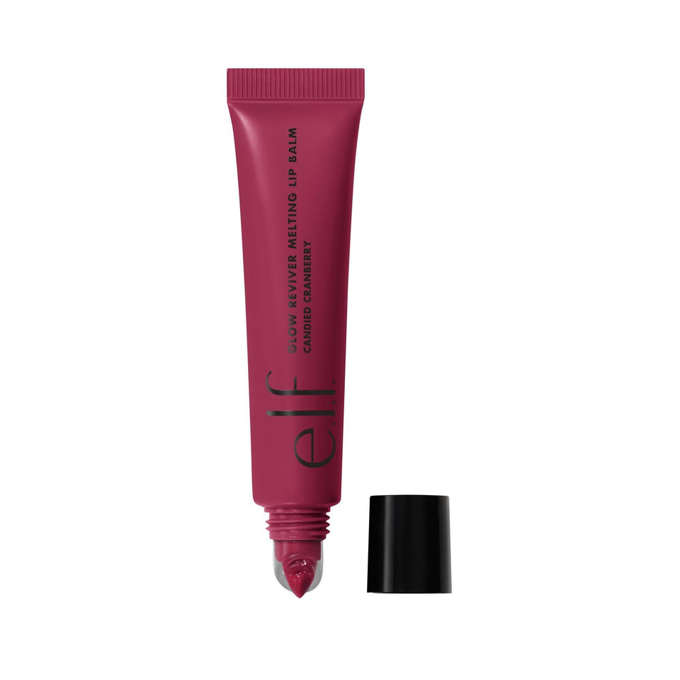 e.l.f. Glow Reviver front packaging showing shade and glossy finish benefits
