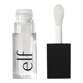 e.l.f. front packaging showing clear tinted lip oil and glossy finish benefit