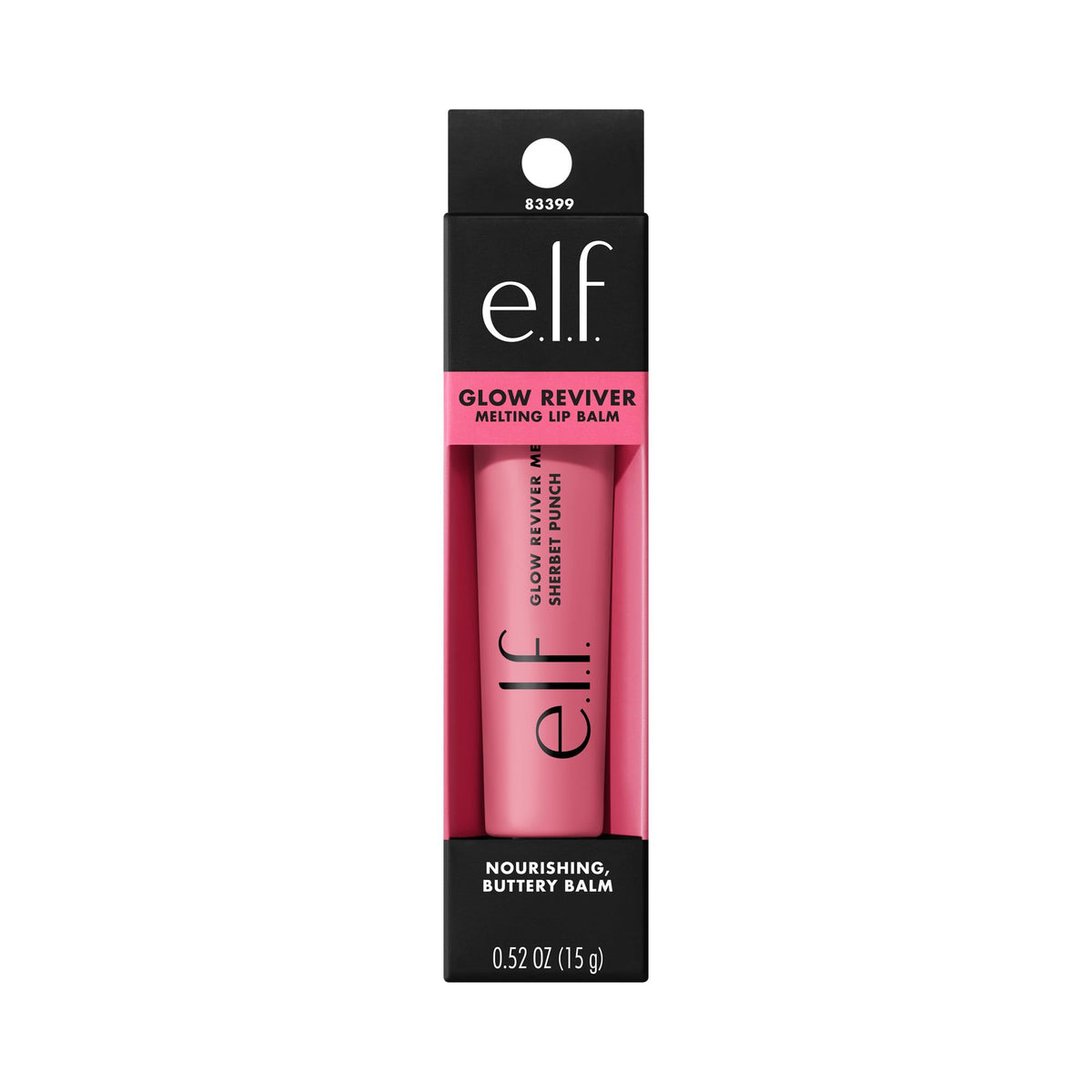 e.l.f. model wearing Sherbet Punch showing glossy tint and natural radiance