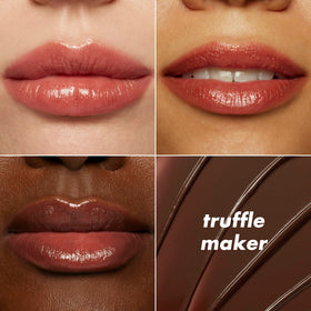 e.l.f. Slipstick open with visible bottom label, clarifying shade and ingredient info