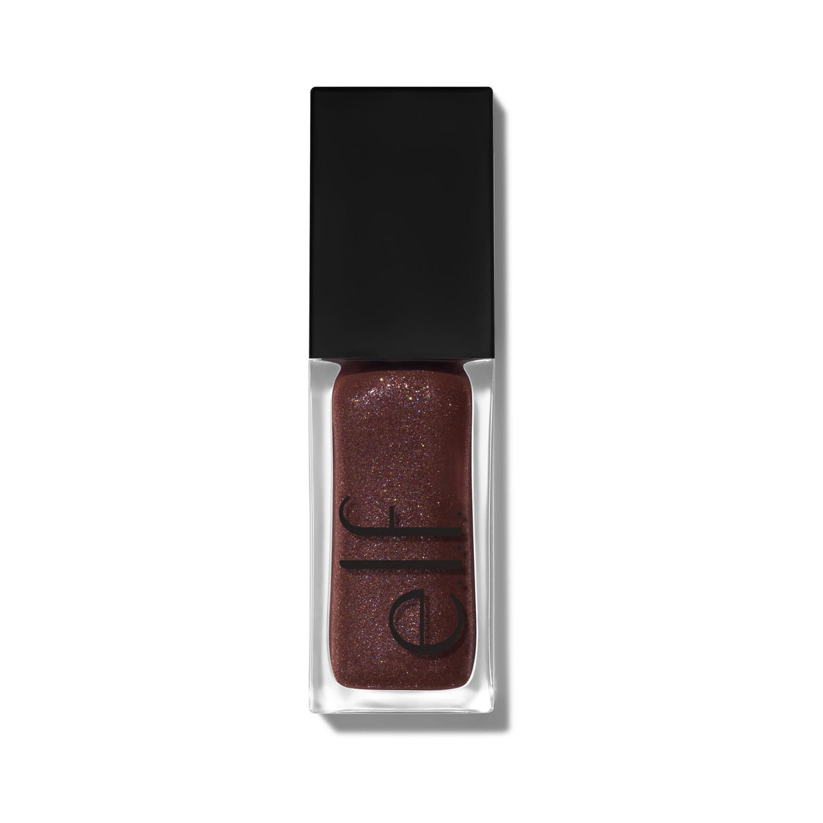 e.l.f. swatch on arm under light showing tint intensity and reflective shimmer