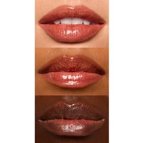 e.l.f. color swatches on hand displaying sheer tint and high-shine finish