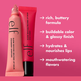 e.l.f. Glow Reviver texture close-up highlighting melting, hydrating finish