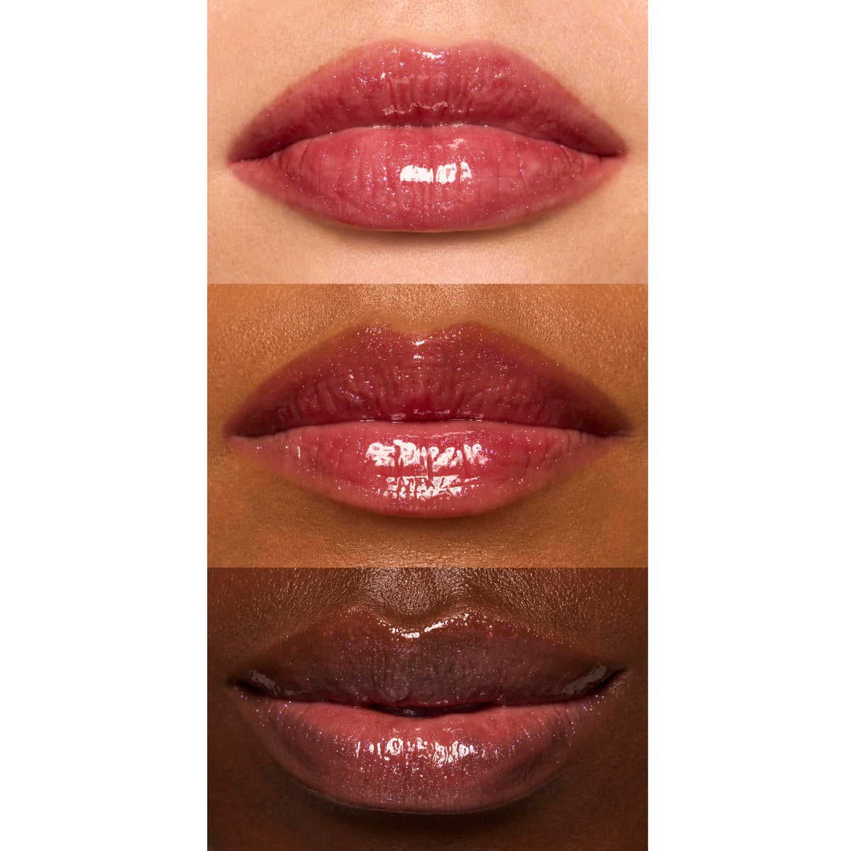 e.l.f. lip oil texture close-up highlighting glossy, non-sticky finish and hydrating look