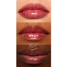 e.l.f. lip oil texture close-up highlighting glossy, non-sticky finish and hydrating look