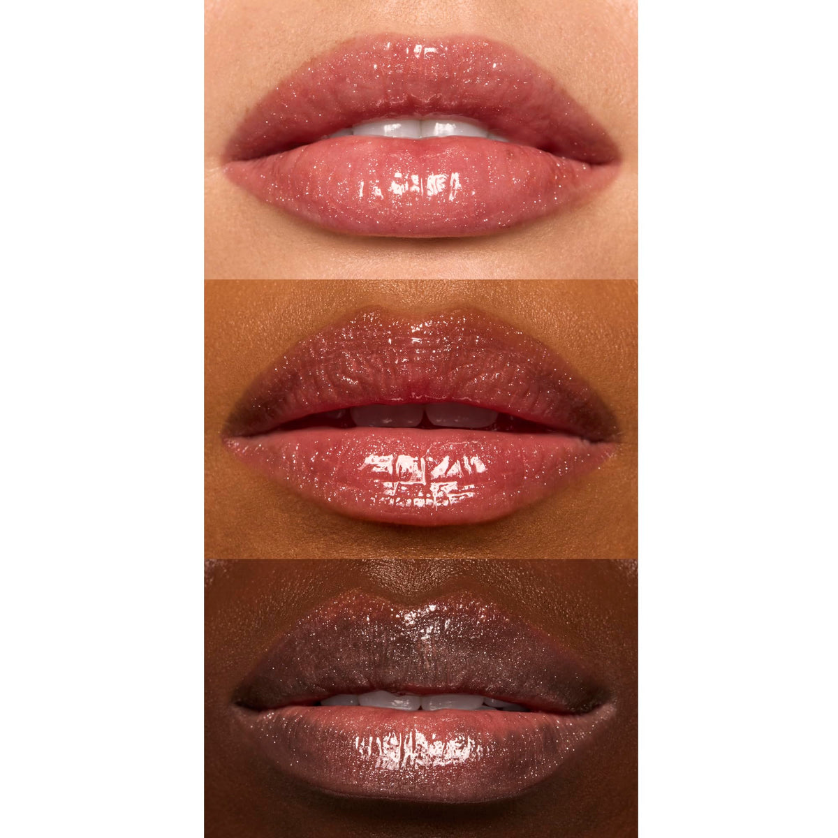 e.l.f. Glow Reviver texture gloss swipe displaying smooth, hydrating finish and shine