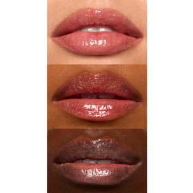 e.l.f. Glow Reviver texture gloss swipe displaying smooth, hydrating finish and shine