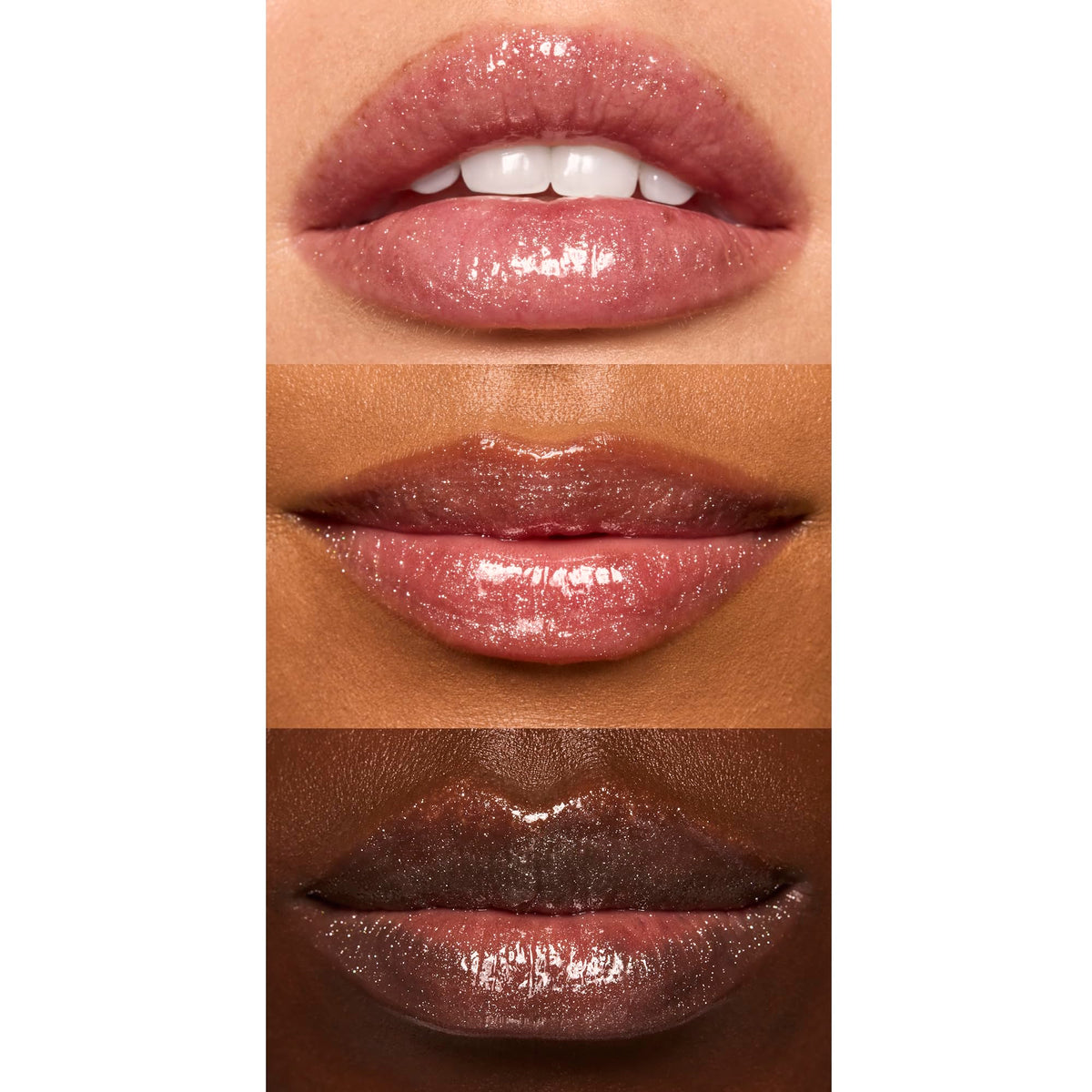 e.l.f. lip oil texture swatched on skin showing hydrating, glossy finish