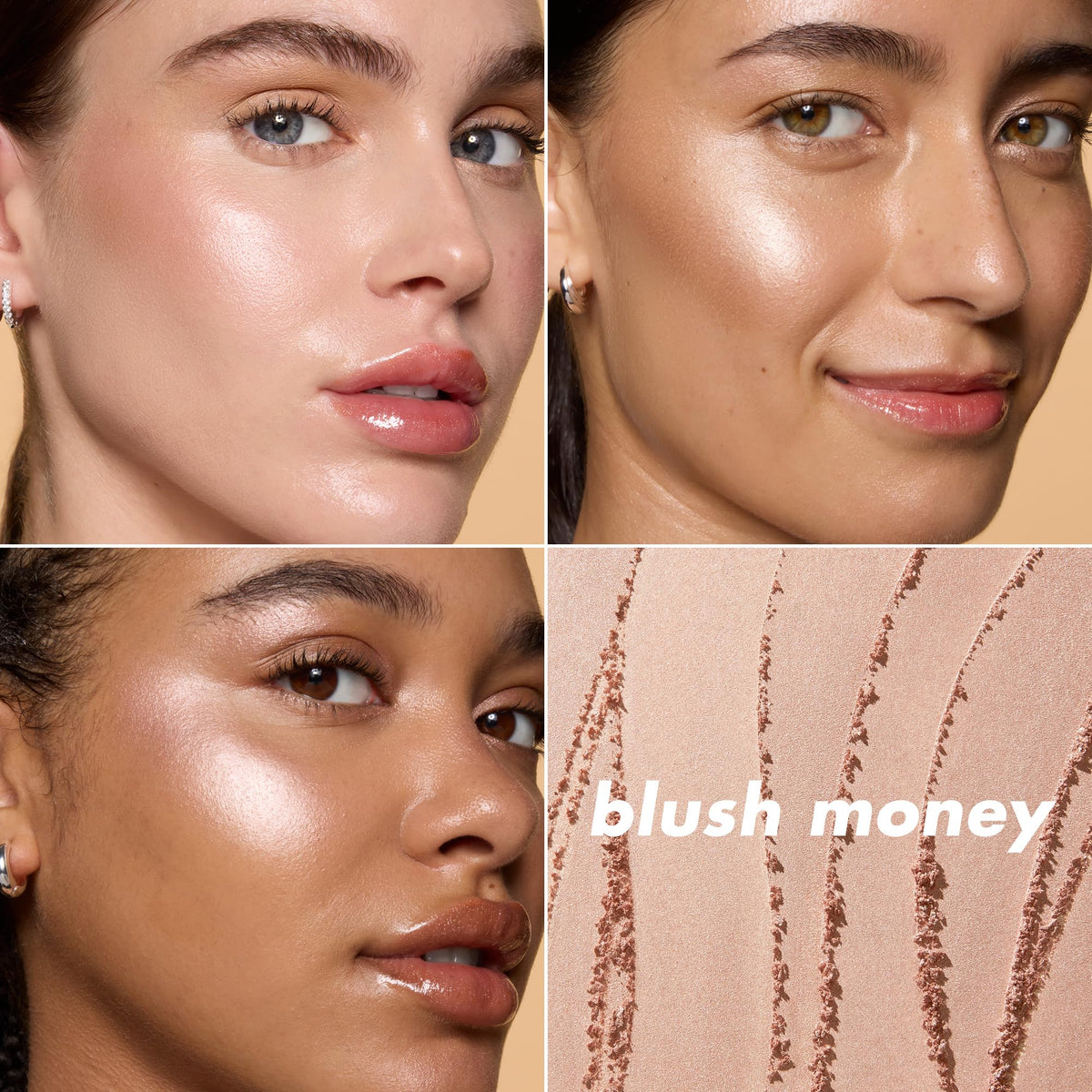 e.l.f. halo glow applied with brush for precise, buildable highlight