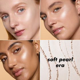 e.l.f. brush applying highlighter for buildable, natural radiance