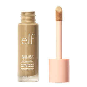 e.l.f. Halo Glow front bottle showing packaging and easy-pour applicator for glow