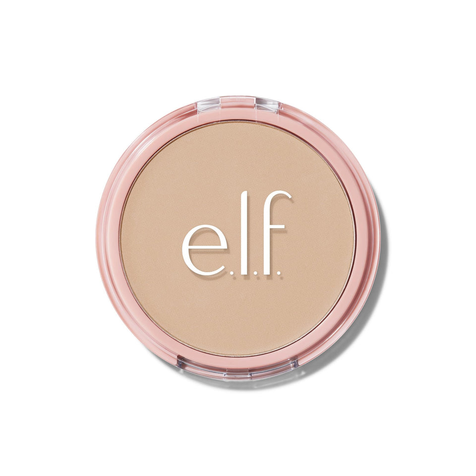 e.l.f. front compact view showing sleek packaging and product benefit